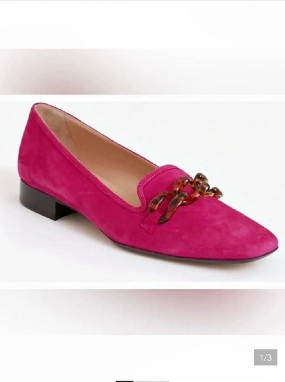 Tuckernuck Fuchsia Lily Tort Link Loafer Pink Loafers EU 39